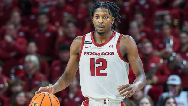 Razorbacks guard Tramon Mark in first exhibition game against UT-Tyler